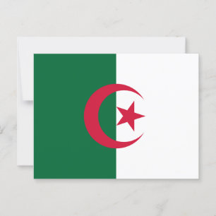 Algeriet Flagga Vykort