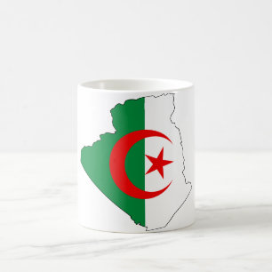 Algeriet flaggakarta DZ Kaffemugg