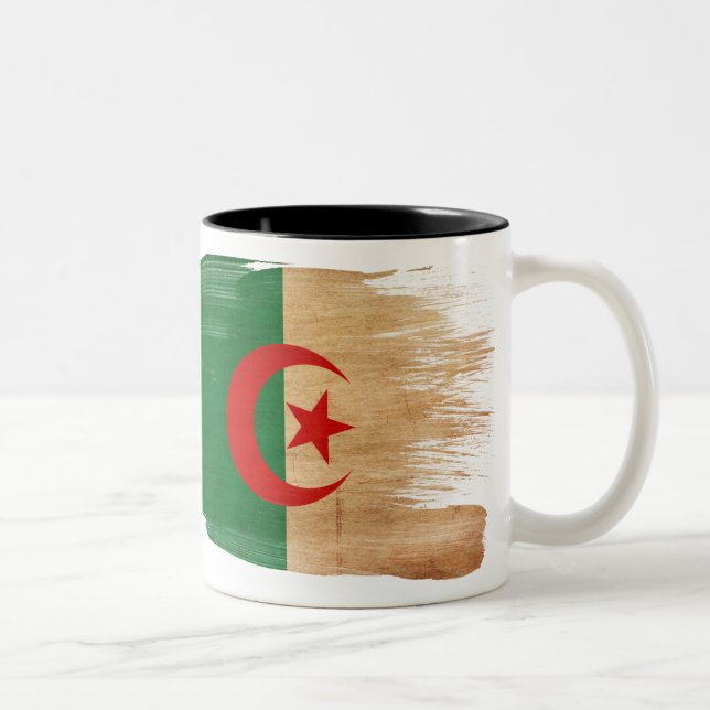 Algeriet flaggamugg Två-Tonad mugg (Höger)