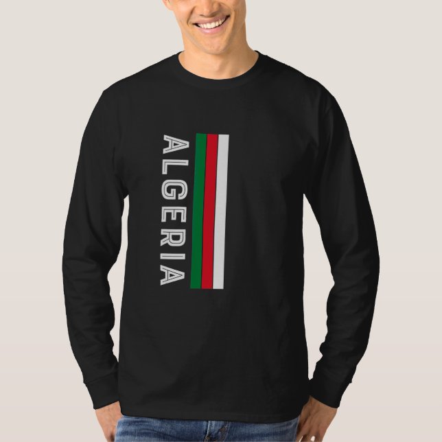 Algeriet flaggfärger t shirt (Framsida)