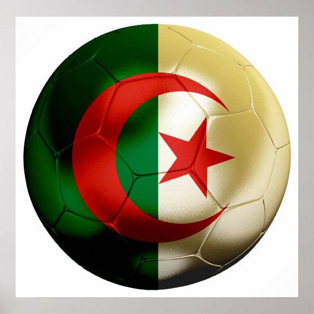 Algeriet Football Poster (Framsidan)