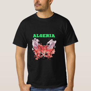 Algeriet Fotboll Fan DZ Fennec Fox T-Shirt