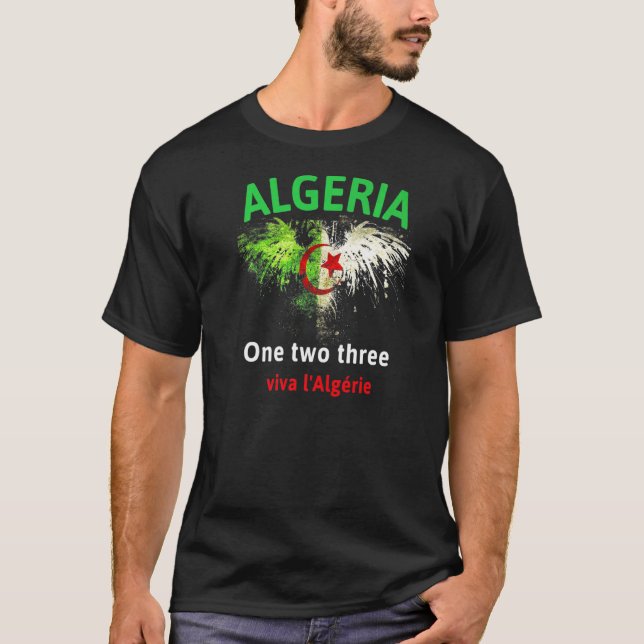 Algeriet Fotboll för herrar, Flagga T Shirt (Framsida)