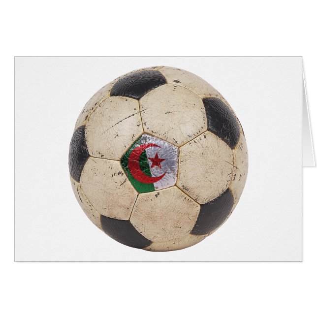 Algeriet fotboll hälsningskort (Framsidan Horizontal)
