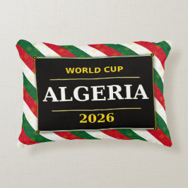 Algeriet Fotbollsfan 2026 med fantastiska mönster Prydnadskudde