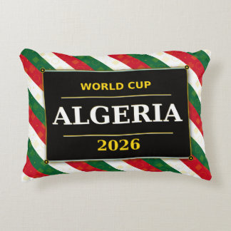 Algeriet Fotbollsfan 2026 med fantastiska mönster Prydnadskudde