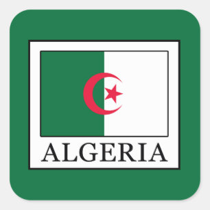 Algeriet Fyrkantigt Klistermärke