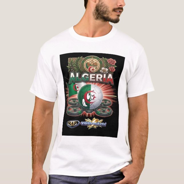 Algeriet-GBall-001 T Shirt (Framsida)