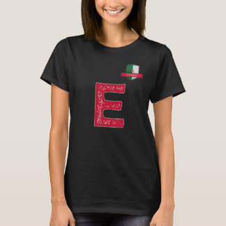 Algeriet Human-Flagga Group Brev E Algeriet T Shirt
