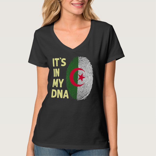 Algeriet i Mitt algeriska Flagga, Algeriet 1 T Shirt (Framsida)