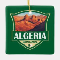 Algeriet Illustration Retro Badge