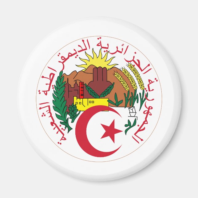 Algeriet Jackar arm DZ Magnet (Framsidan)