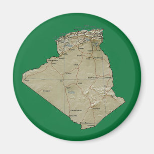 Algeriet Karta Magnet