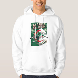 Algeriet Mål Energi Skelett Anfallare Nationer Fet Hoodie