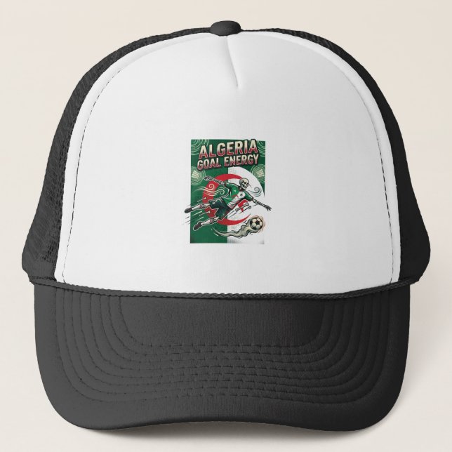 Algeriet Mål Energi Skelett Anfallare Nationer Fet Keps (Framsida)