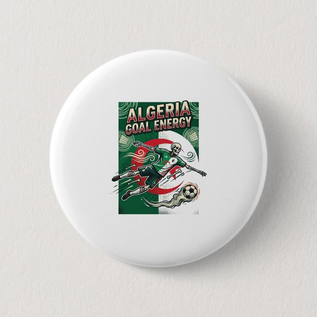 Algeriet Mål Energi Skelett Anfallare Nationer Fet Knapp (Framsida)
