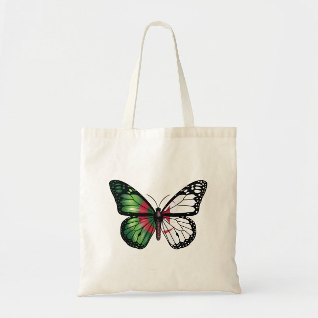 Algeriet Monarque Butterfly Flagga Tygkasse (Framsidan)