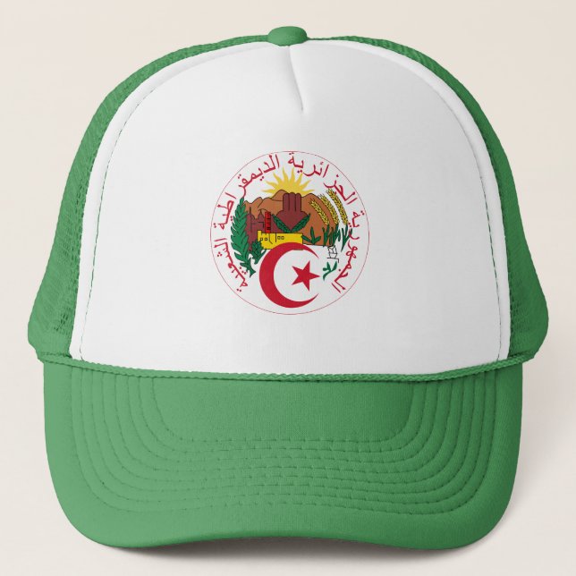 Algeriet National Emblem Truckerkeps (Framsida)
