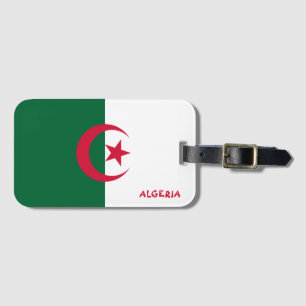 Algeriet National Flagga Patriotic Bagagebricka