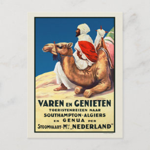 Algeriet Nederländerna Vintage resor Poster 1926 Vykort