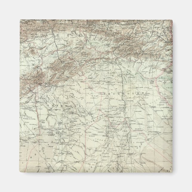 Algeriet och Tunisien Magnet (Framsidan)