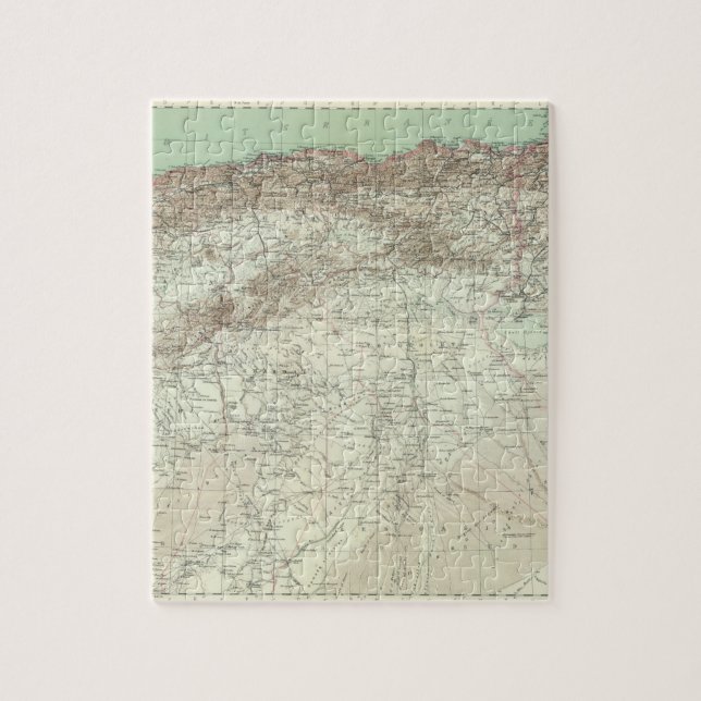 Algeriet och Tunisien Pussel (Vertikal)