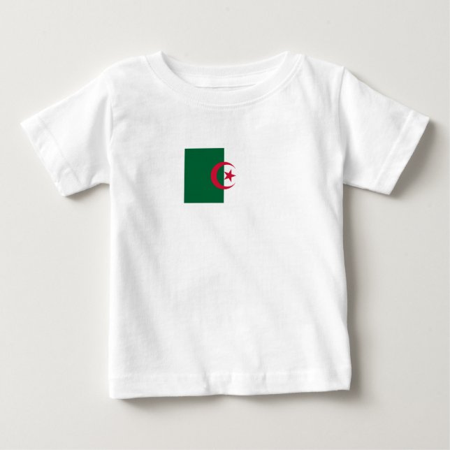 Algeriet patriotiska flagga t-shirt (Framsida)