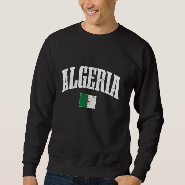 Algeriet Pride Algeriet, Flagga African Roots Heri Lång Ärmad Tröja (Framsida)