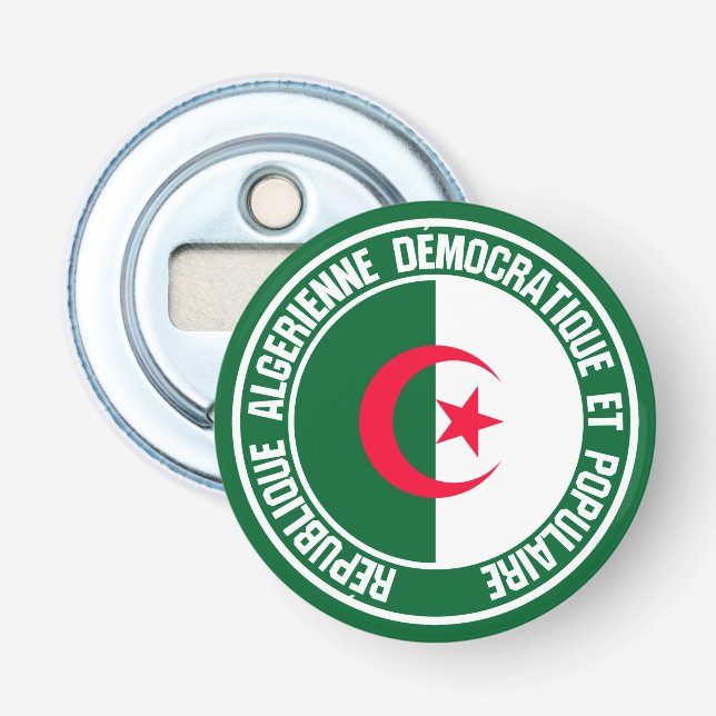 Algeriet Round Emblem Flasköppnare (Framsidan)