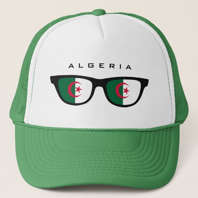 Algeriet Shades anpassningsbar Hats Truckerkeps (Framsida)