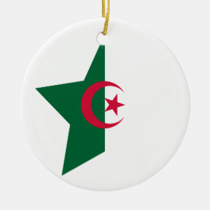 Algeriet stjärna julgransprydnad keramik