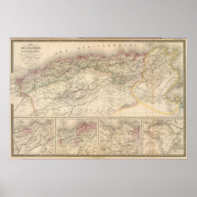 Algeriet, Tunisien Poster (Framsidan)