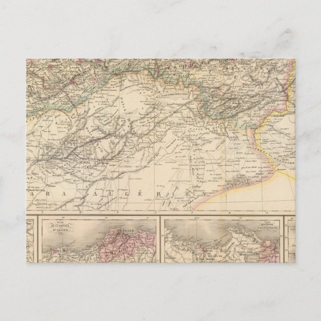 Algeriet, Tunisien Vykort (Framsida)