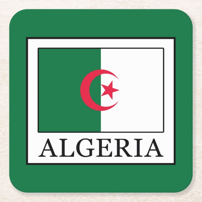 Algeriet Underlägg Papper Kvadrat (Framsidan)