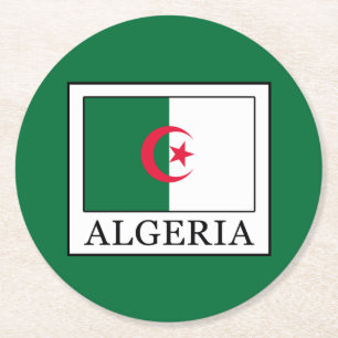 Algeriet Underlägg Papper Rund