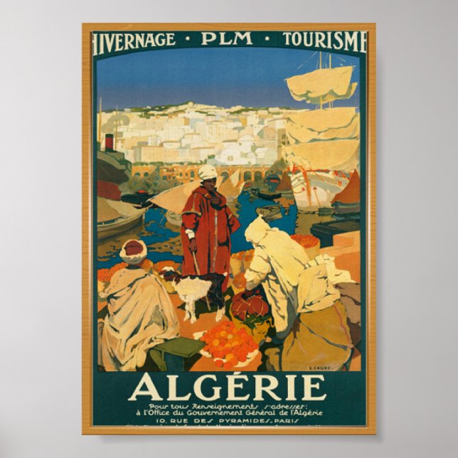 Algeriet Vintage affisch (Framsidan)