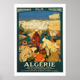 Algeriet Vintage resor Poster