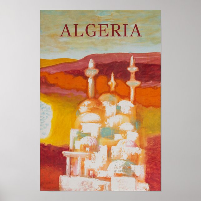 Algeriet vintage resor poster (Framsidan)