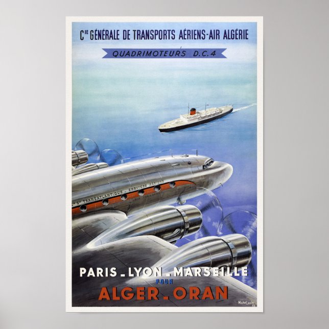 Algeriet Vintage resor Poster (Framsidan)