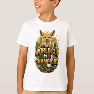 Algeriet VM 2026 Mästare Fennec-seger T Shirt