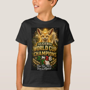 Algeriet VM 2026 Mästare Fotboll T-shirt