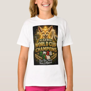 Algeriet VM 2026 Mästare Fotboll T-Shirt