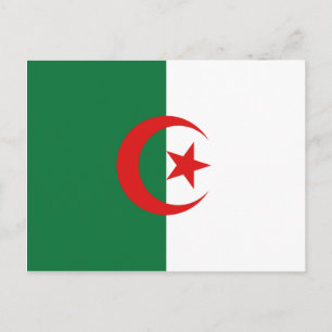 Algeriets Flagga-vykort Vykort