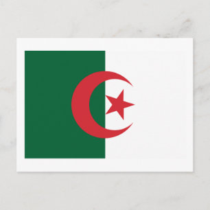 Algeriets Flagga-vykort Vykort
