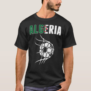 Algeriets fotbolls fotbolls fotbolls nätstöd t shirt
