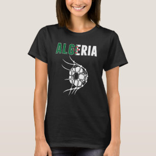 Algeriets fotbolls fotbolls fotbolls nätstöd t shirt