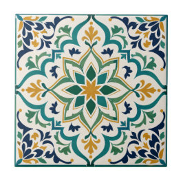 Algerisk Andalusisk Mozaik Lyx Geometrisk Kakelplatta