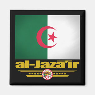 Algerisk flagga 2 magnet