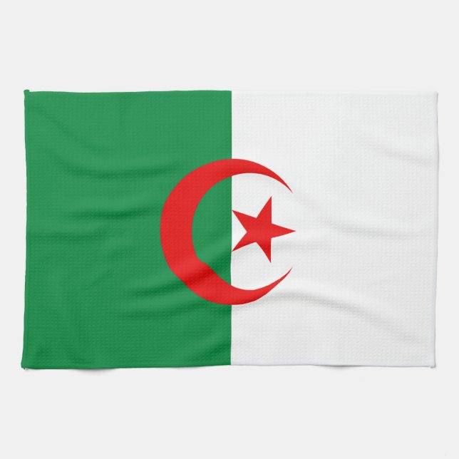 algerisk flagga kökshandduk (Horisontell)