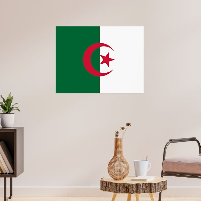 algerisk flagga poster (Vardagsrum 3)